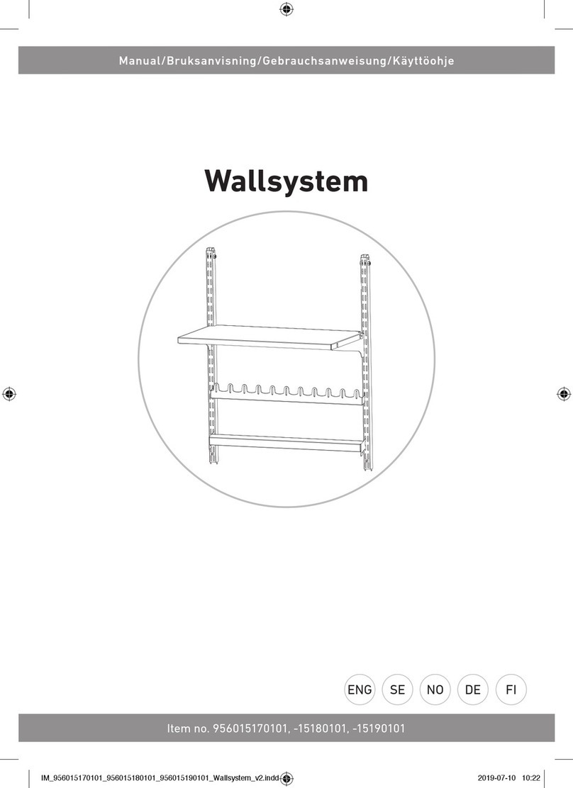RUSTA Wallsystem 956015170101 User manual