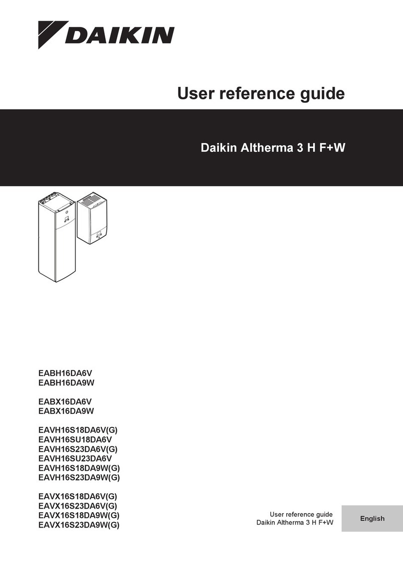 Daikin Daikin Altherma 3 H F+W User reference guide
