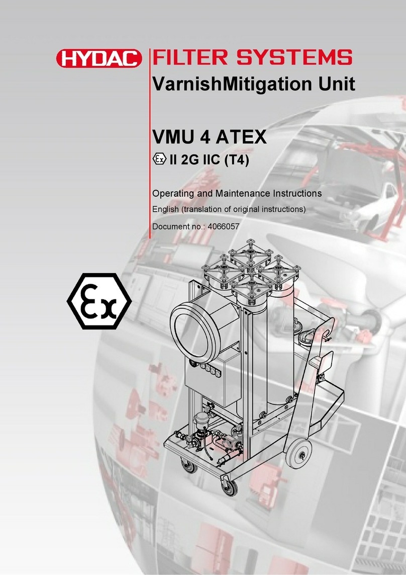 Hydac VarnishMitigation Unit Manual Hydac VarnishMitigation Unit Manual