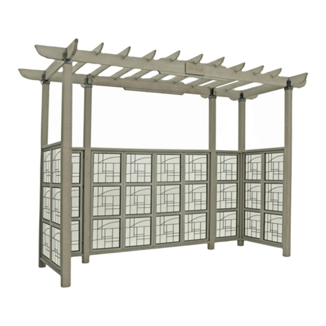 Yardistry SENECA PRIVACY ARBOR SPA8 YM14126 User manual