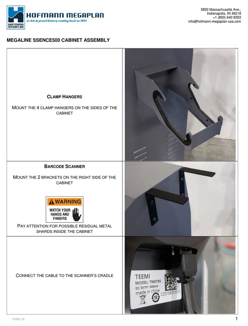 Hofmann Megaplan MEGALINE SSENCE500 Assembly guide Hofmann Megaplan MEGALINE SSENCE500 Assembly guide