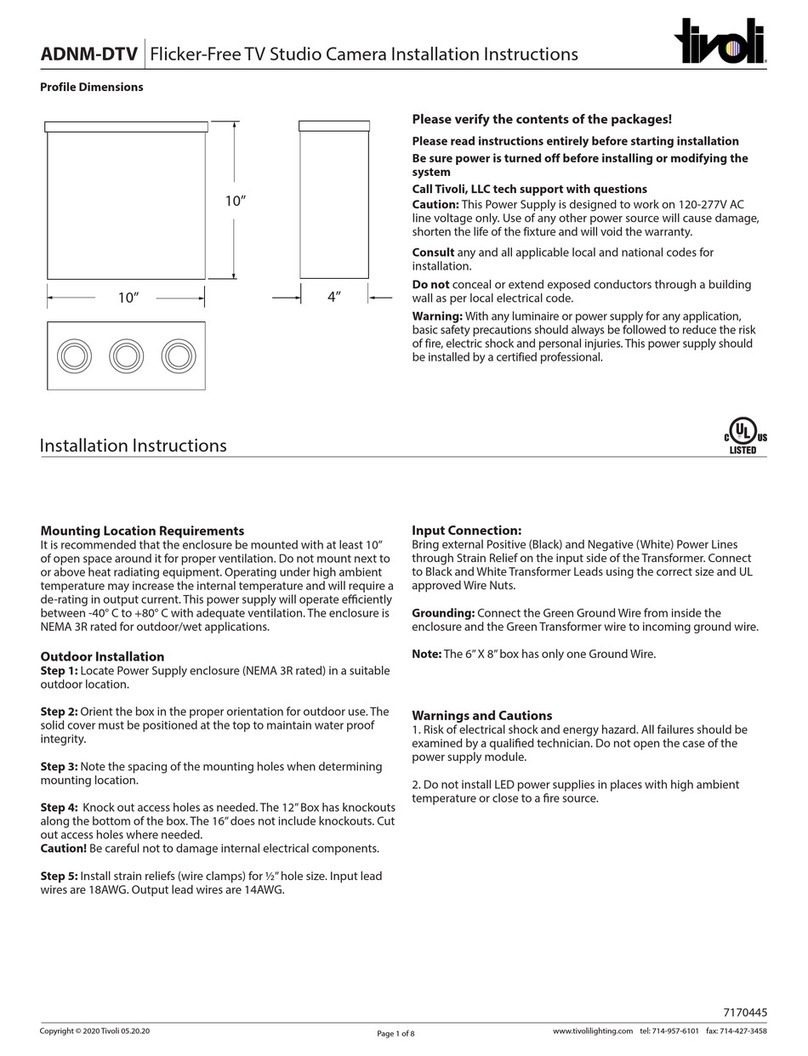 Tivoli Audio ADNM-DTV User manual