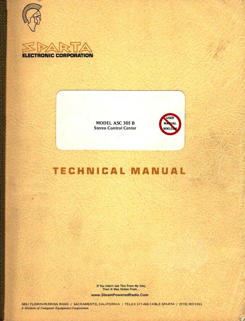 Sparta ASC 305 B Technical manual