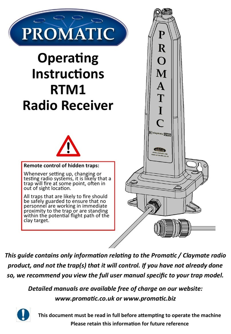 Promatic RTM1 operating instructions