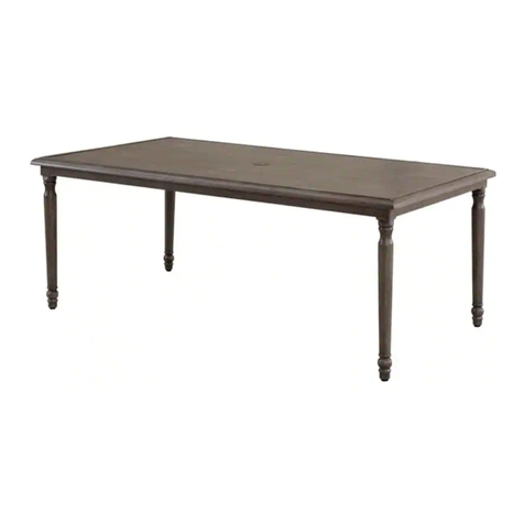 HAMPTON BAY WINDSOR RECTANGULAR DINING TABLE A208020400 Use and care guide HAMPTON BAY WINDSOR RECTANGULAR DINING TABLE A208020400 Use and care guide