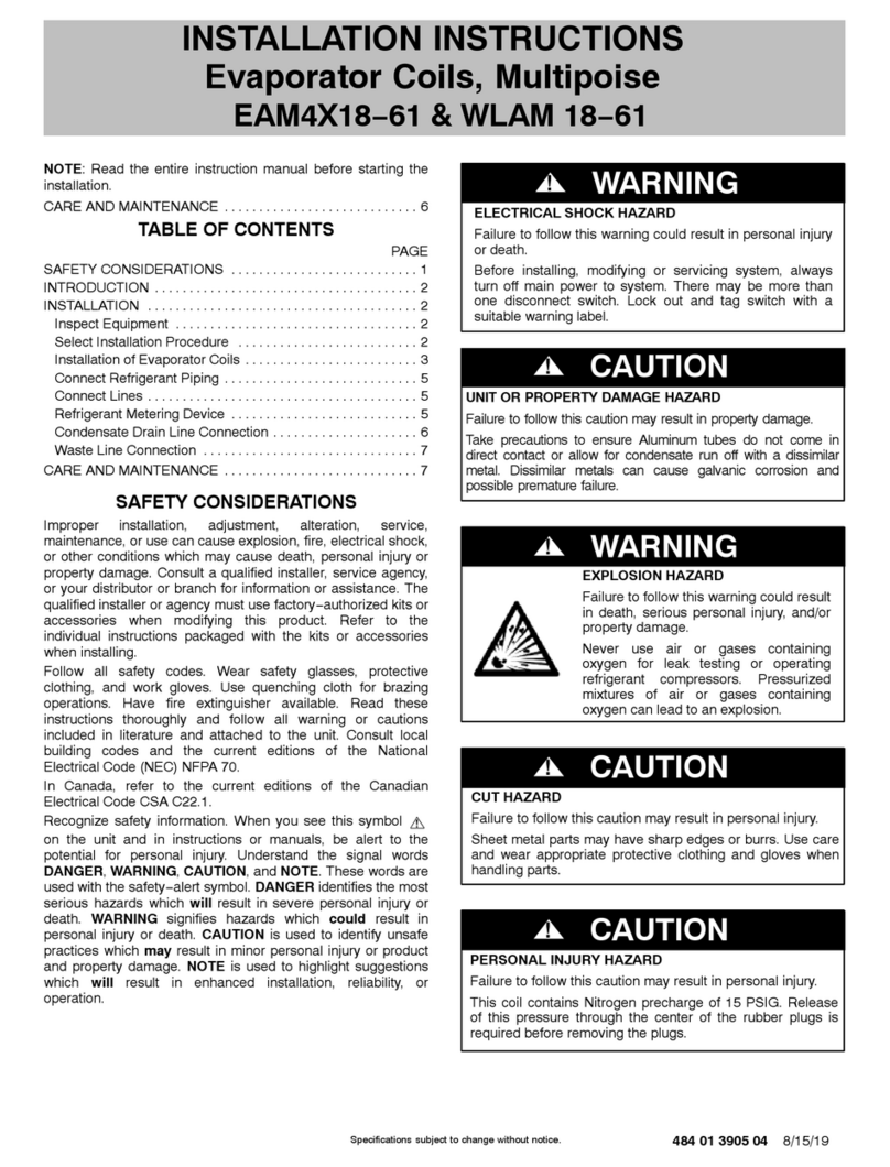 Tempstar EAM4X Series installation instructions