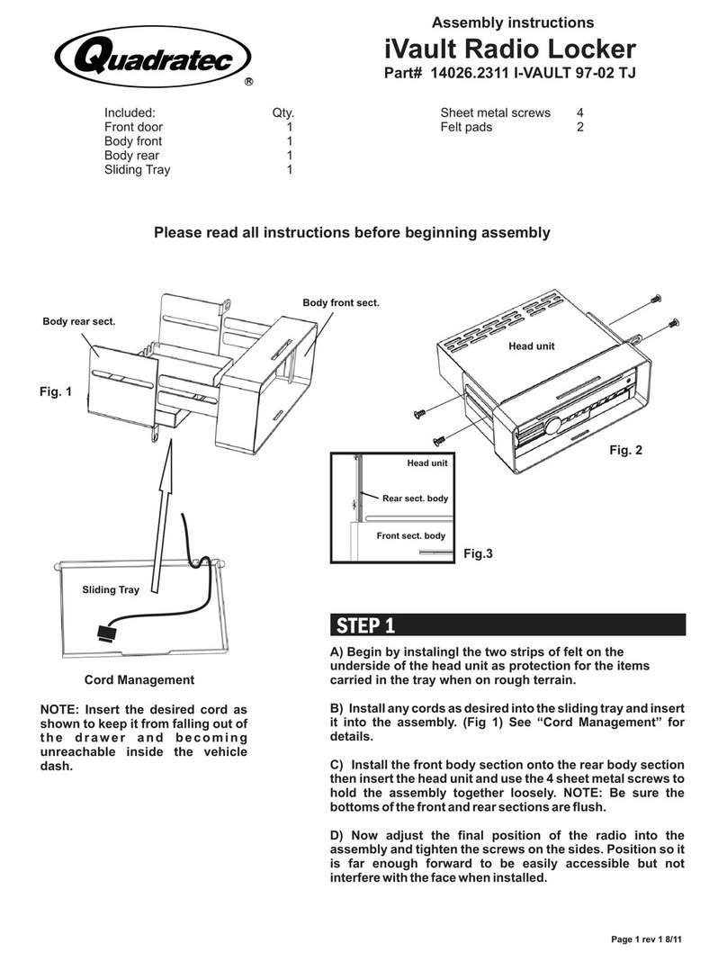 Quadratec iVault User manual