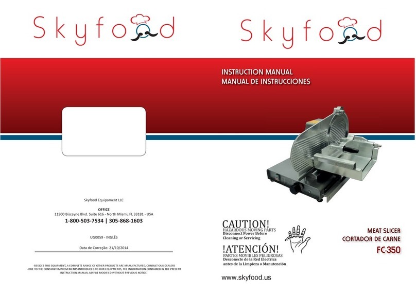 Skyfood FC-350 instruction manual Skyfood FC-350 instruction manual