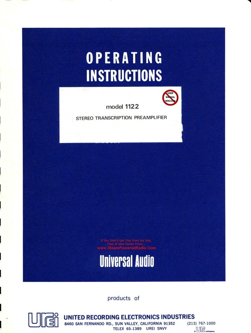 Universal Audio 1122 User manual
