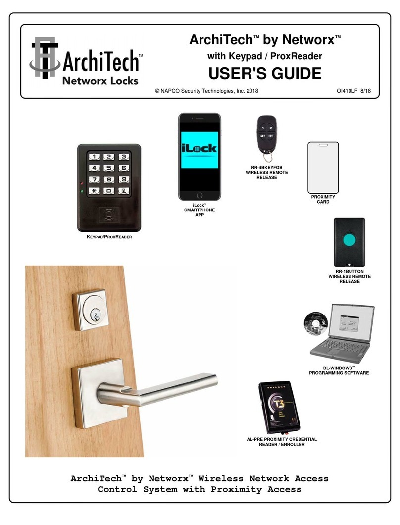 NAPCO Networx ArchiTech user guide
