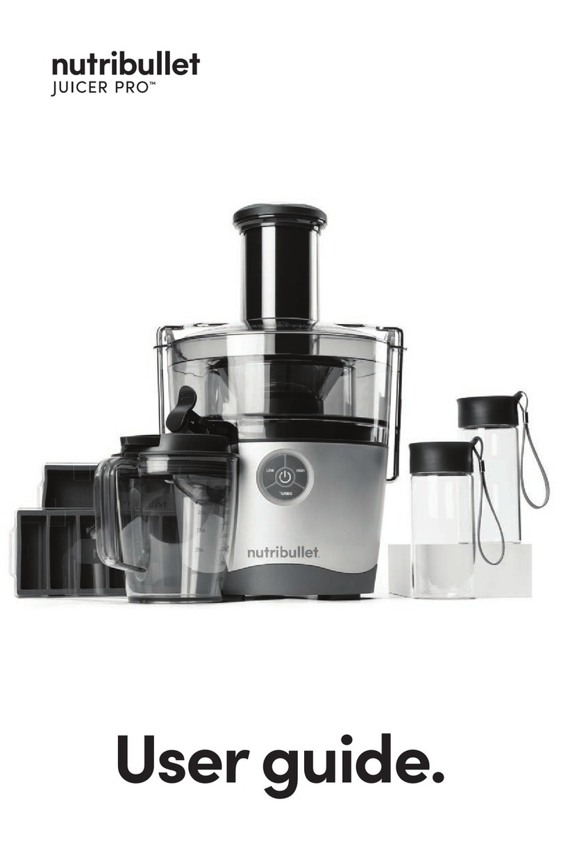 NUTRIBULLET JUICER PRO User manual