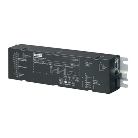Siemens SIDOOR ATD410W operating instructions