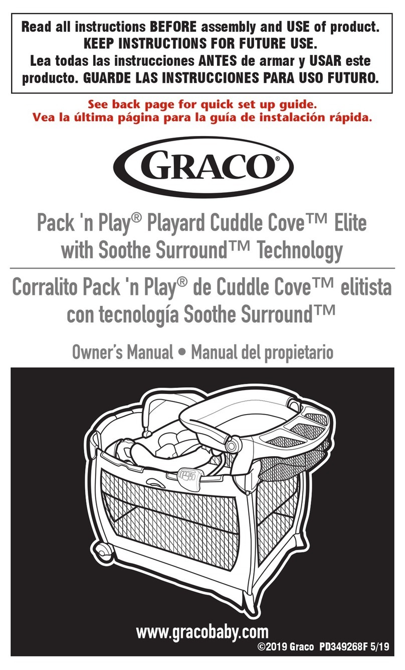 Graco Pack 'n Play Playard Cuddle Cove Elite User manual
