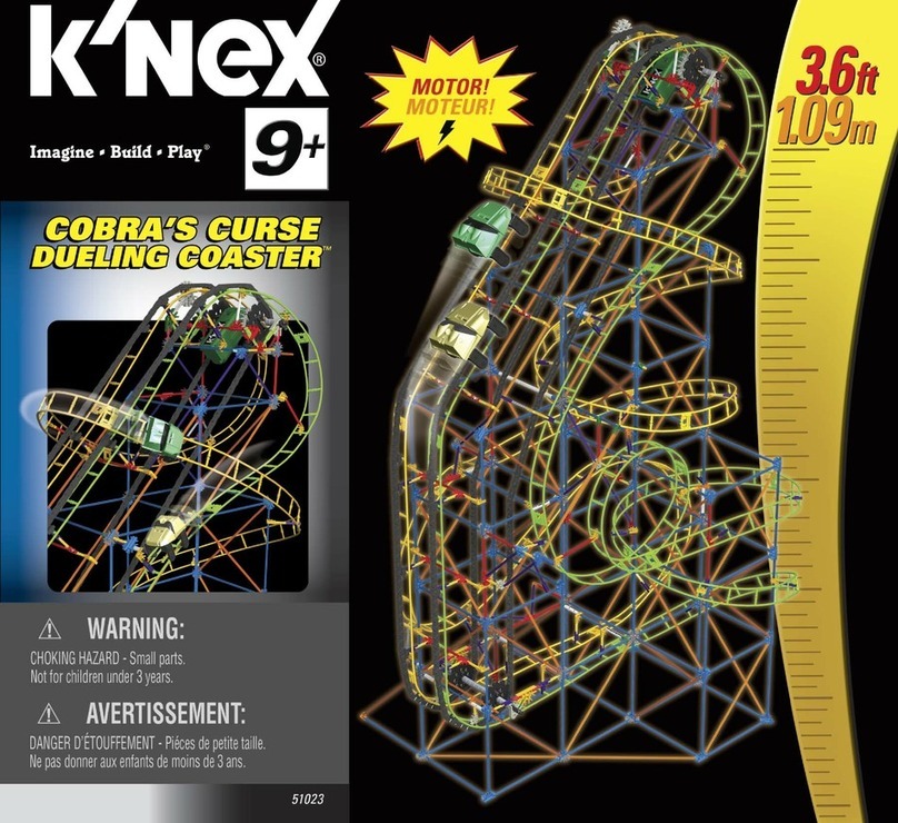 KNEX Imagine Build Play COBRA'S CURSE DUELING COASTER... manual