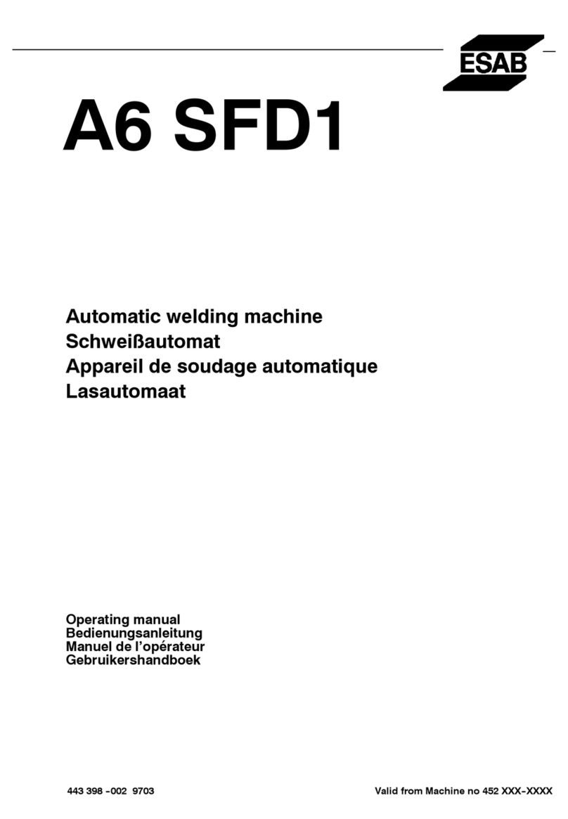 ESAB A6 SFD1 Series User manual