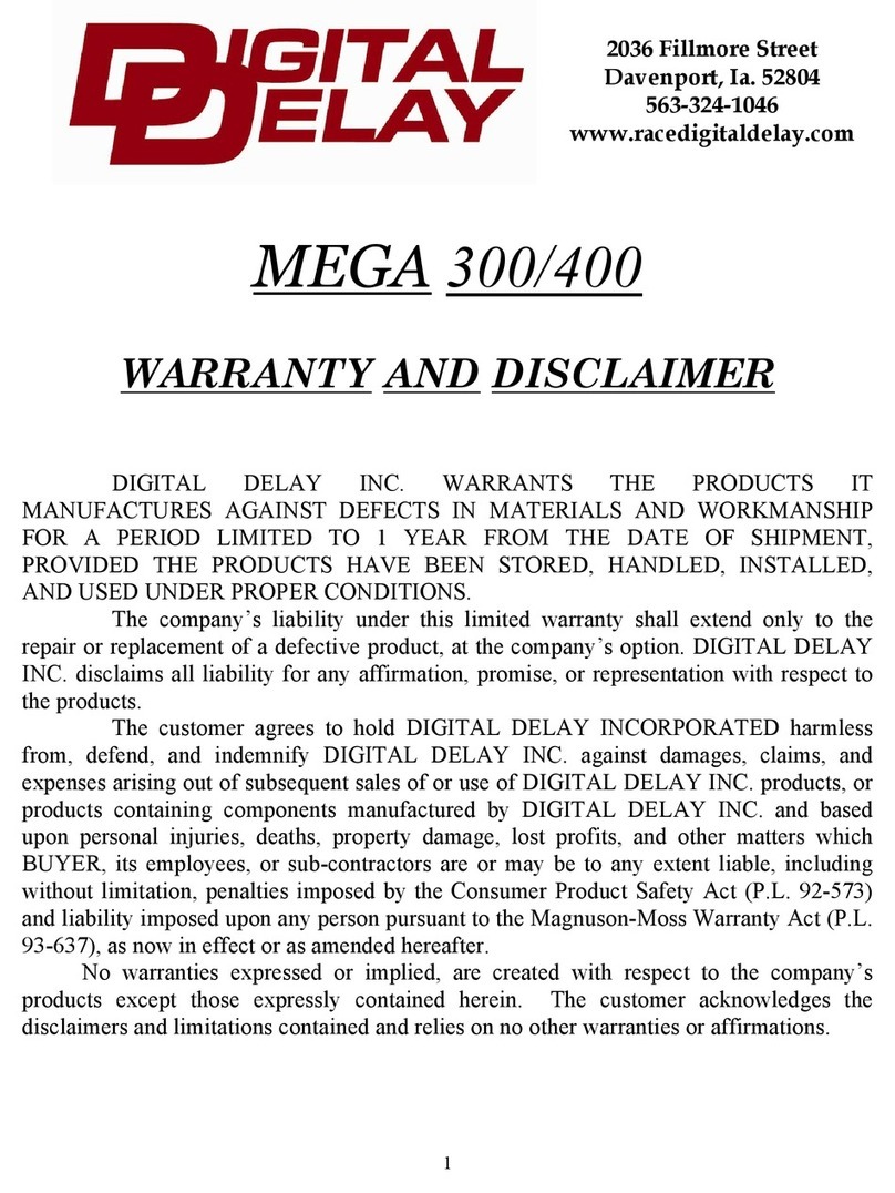 DIGITAL DELAY Mega 300 instructions