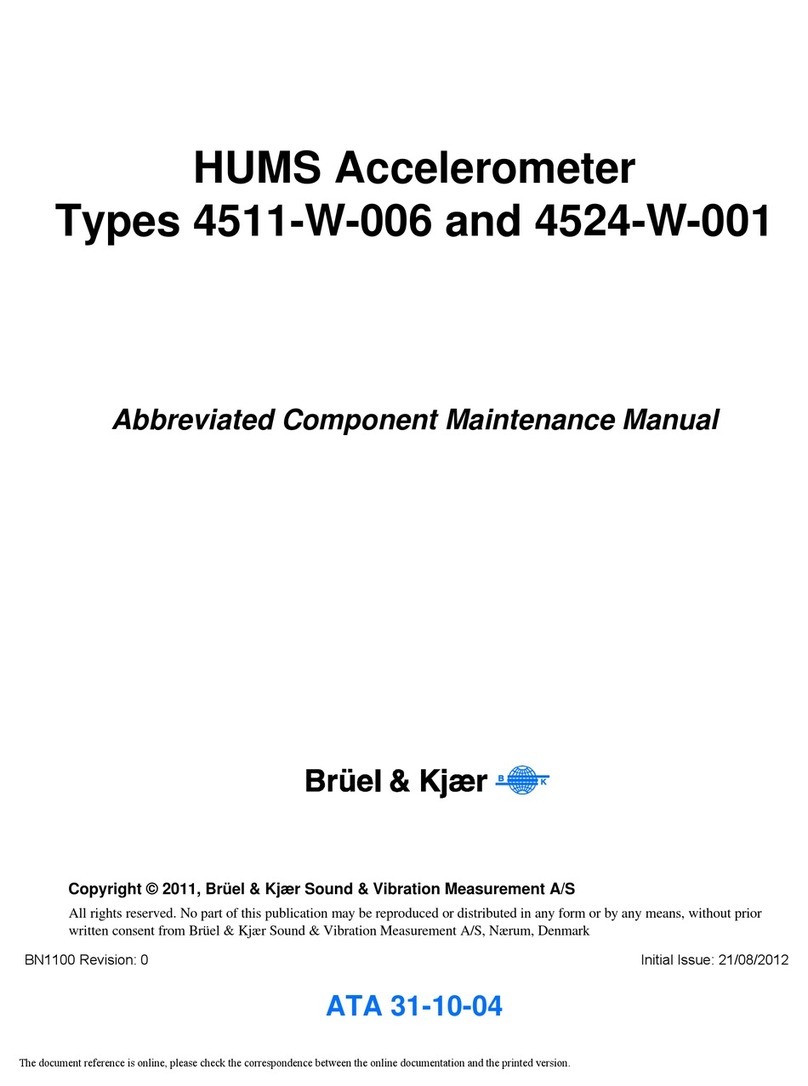 BRUEL & KJAER 4511-W-006 Abbreviated component maintenance manual BRUEL & KJAER 4511-W-006 Abbreviated component maintenance manual