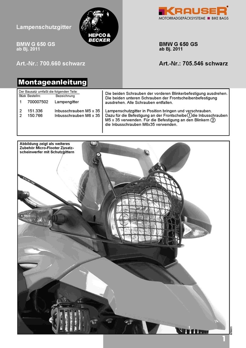 hepco & becker Krauser 705.546 Installation guide