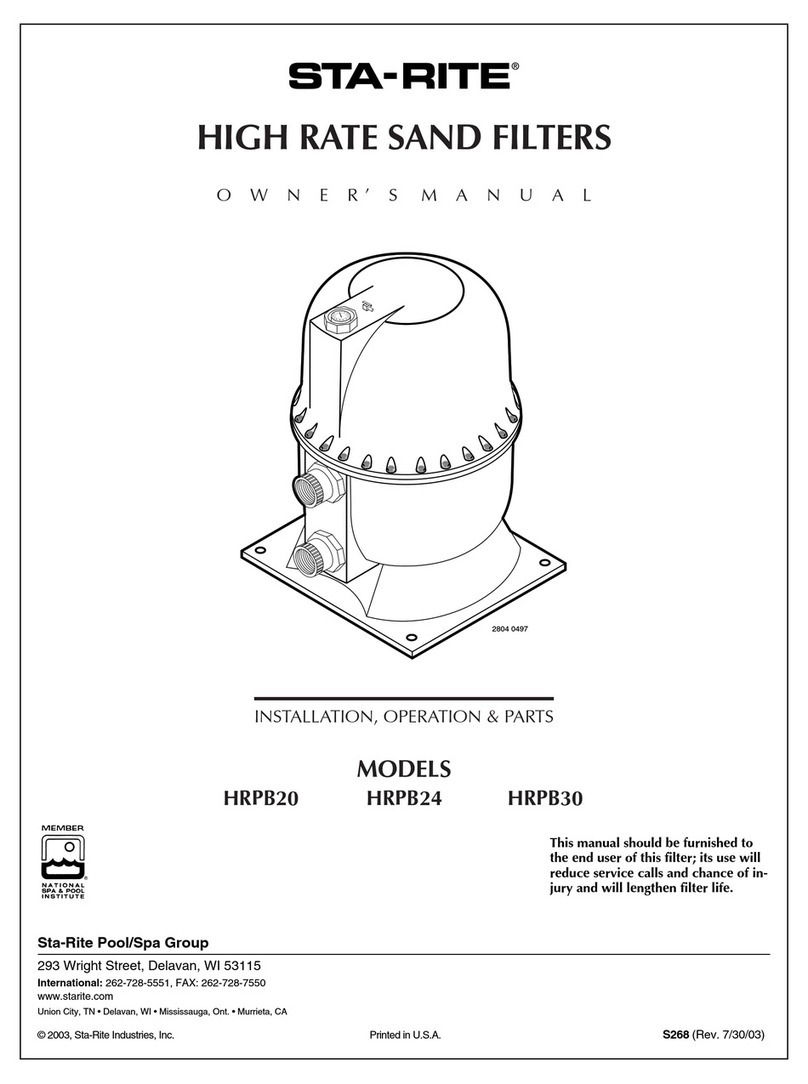 STA-RITE HRPB20 owner's manual