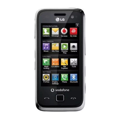 LG Vodafone GM750 Quick reference guide