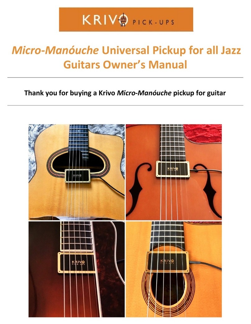 Krivo Pick-ups Micro-Manouche Quick user guide