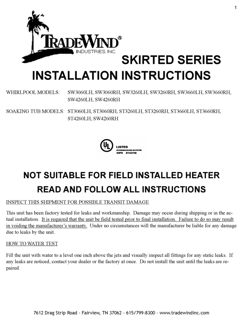 Trade-wind SW3060LH installation instructions
