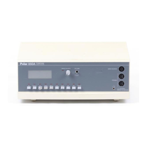 Polar Instruments TONEOHM 850A User manual