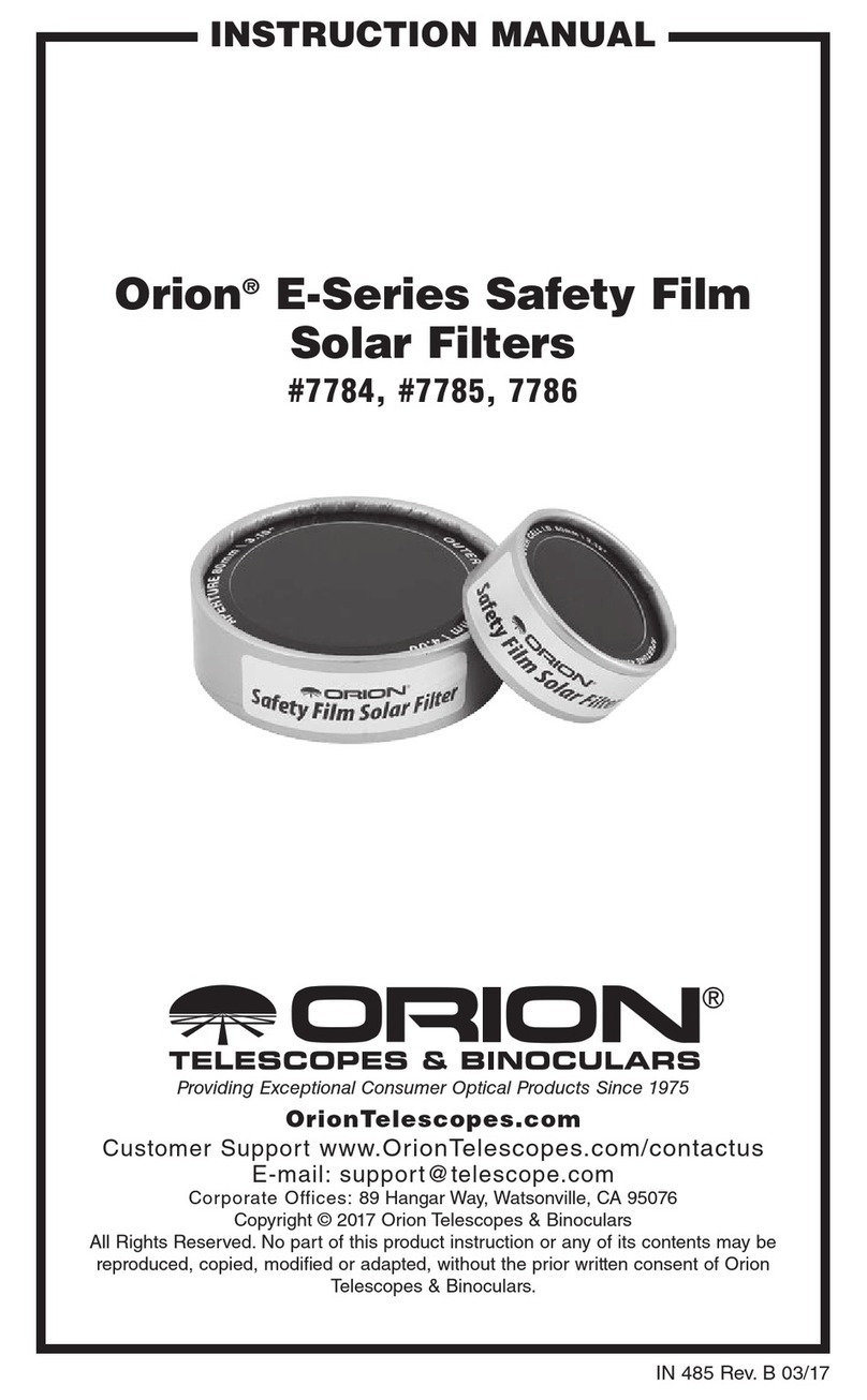 ORION TELESCOPES & BINOCULARS E Series instruction manual