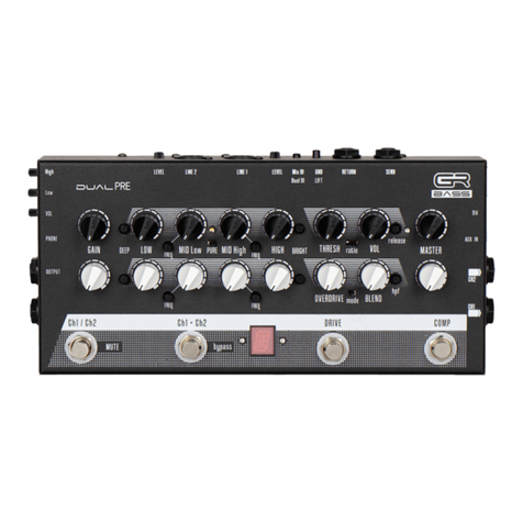 GR BASS Dual PRE user manual