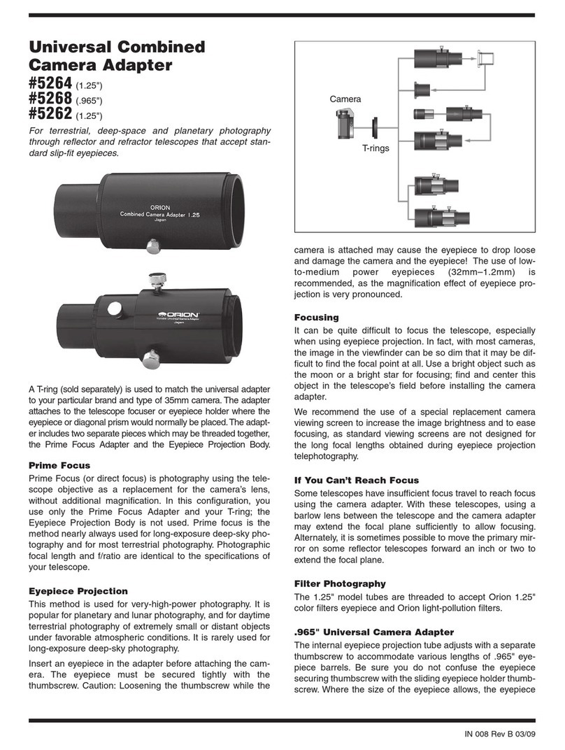 ORION TELESCOPES & BINOCULARS 5264 quick start guide