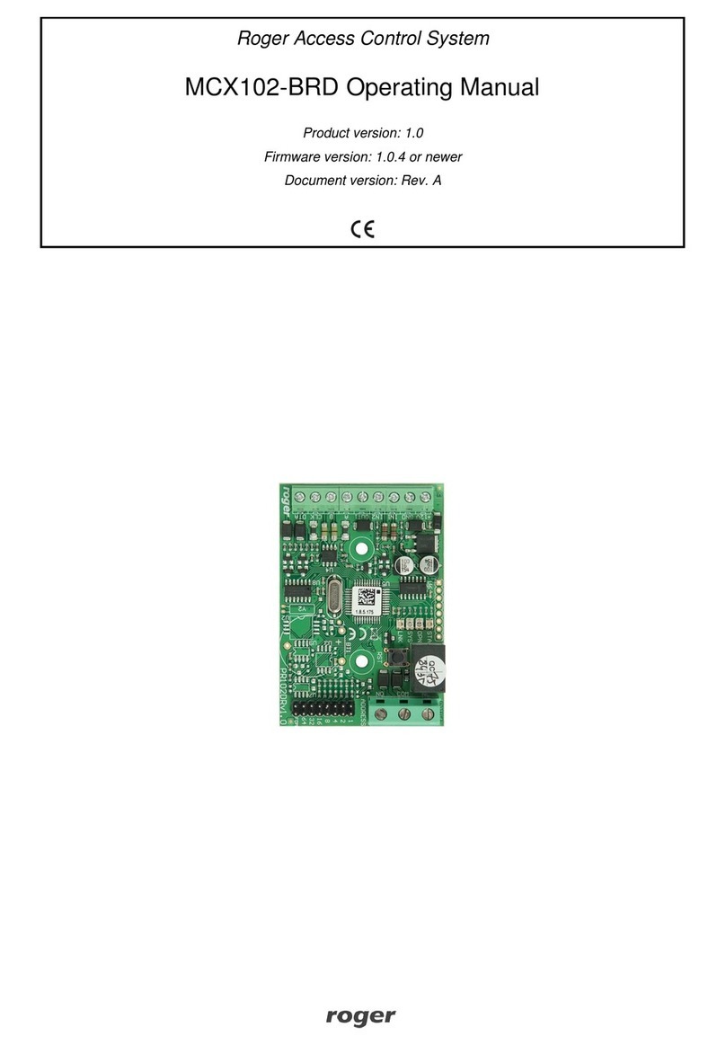 Roger MCX102-BRD operating manual