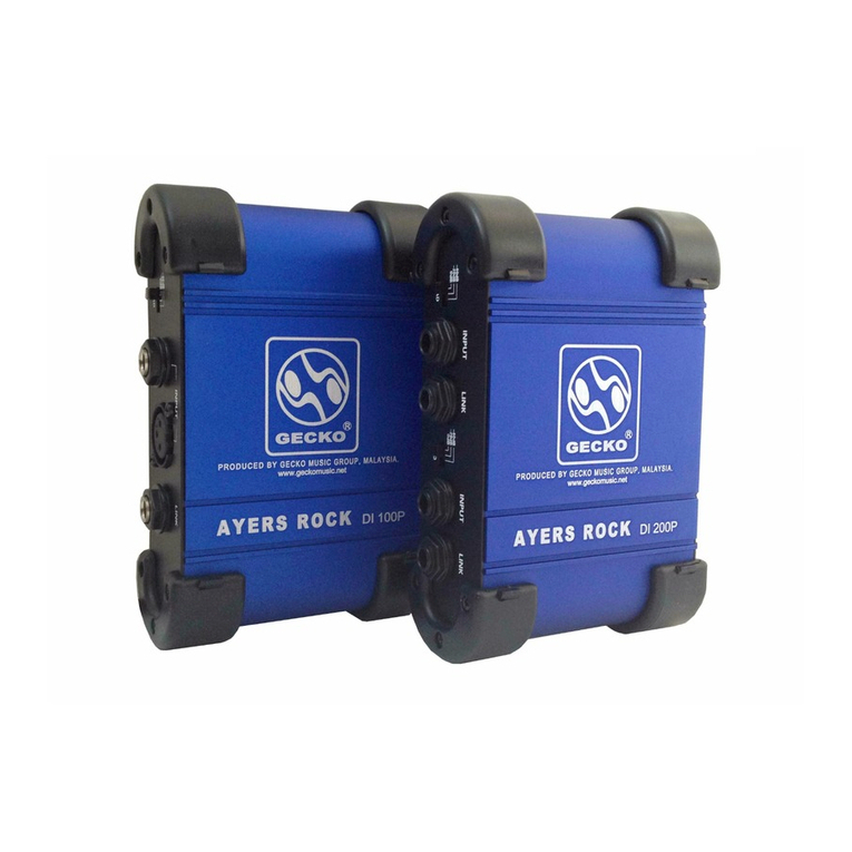 Gecko AYERS ROCK DI 100P User manual