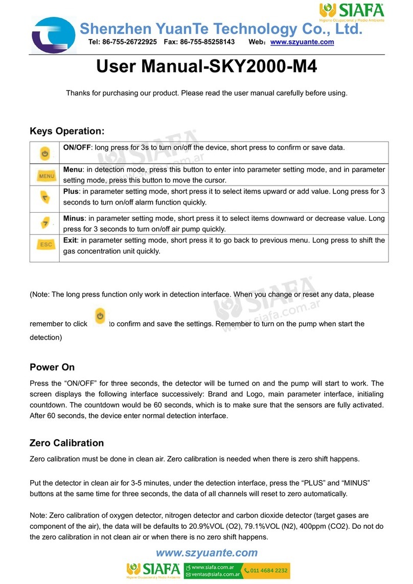 Siafa SKY2000-M4 user manual