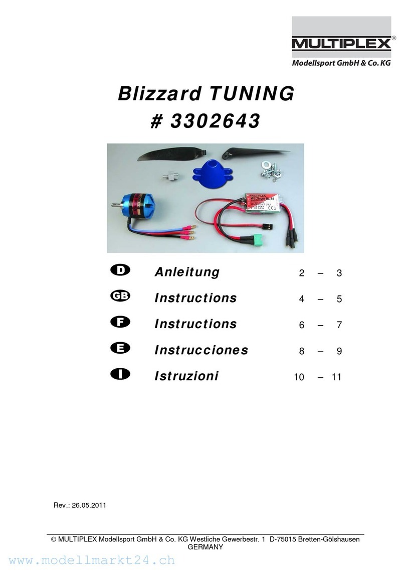 Multiplex Blizzard TUNING 3302643 instructions