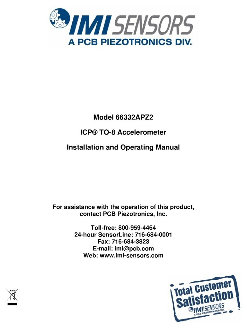 PCB Piezotronics IMI Sensors ICP TO-8 User manual PCB Piezotronics IMI Sensors ICP TO-8 User manual
