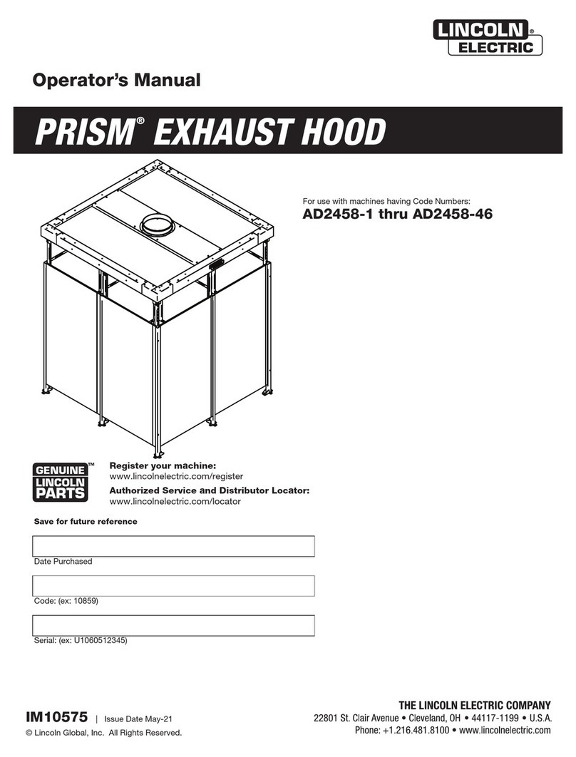 Lincoln Electric PRISM AD2458-1 Operator's manual