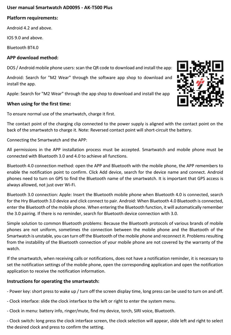 tekkiwear AK-T500 Plus user manual