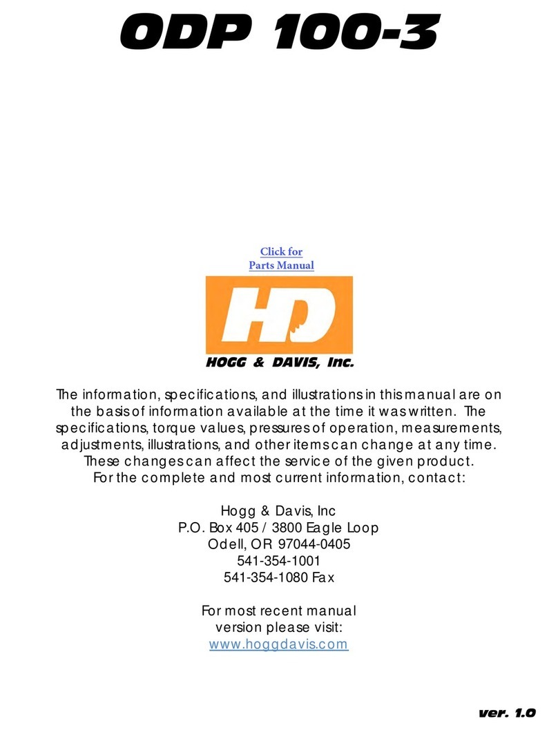 HOGG & DAVIS ODP 100-3 manual