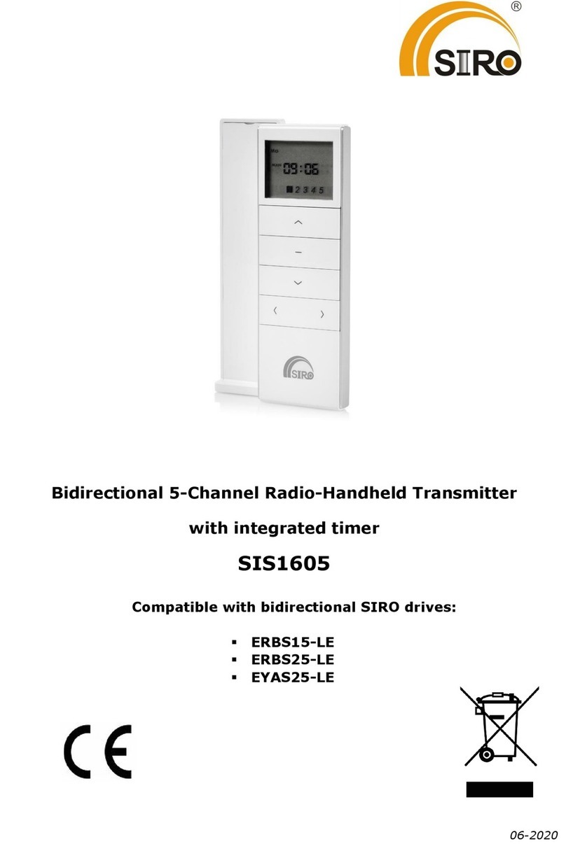 Siro SIS1605 manual