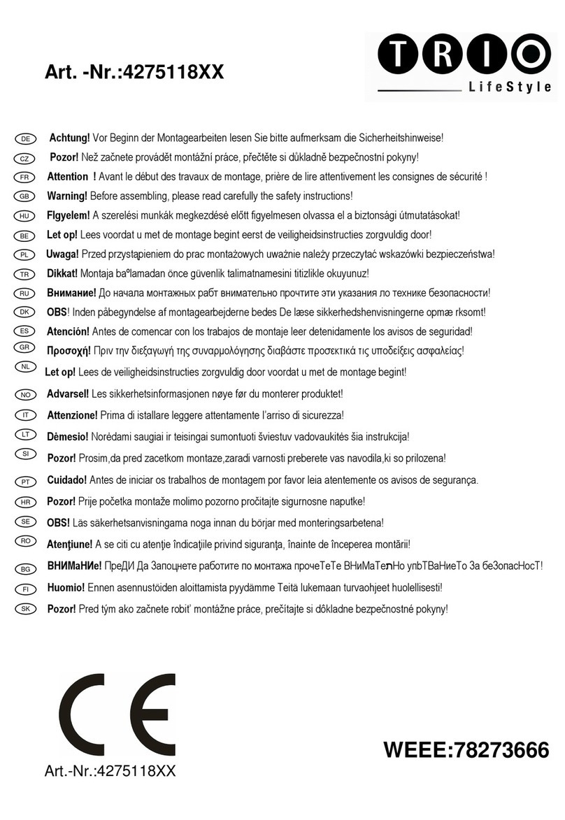 Trio 4275118 Series User manual