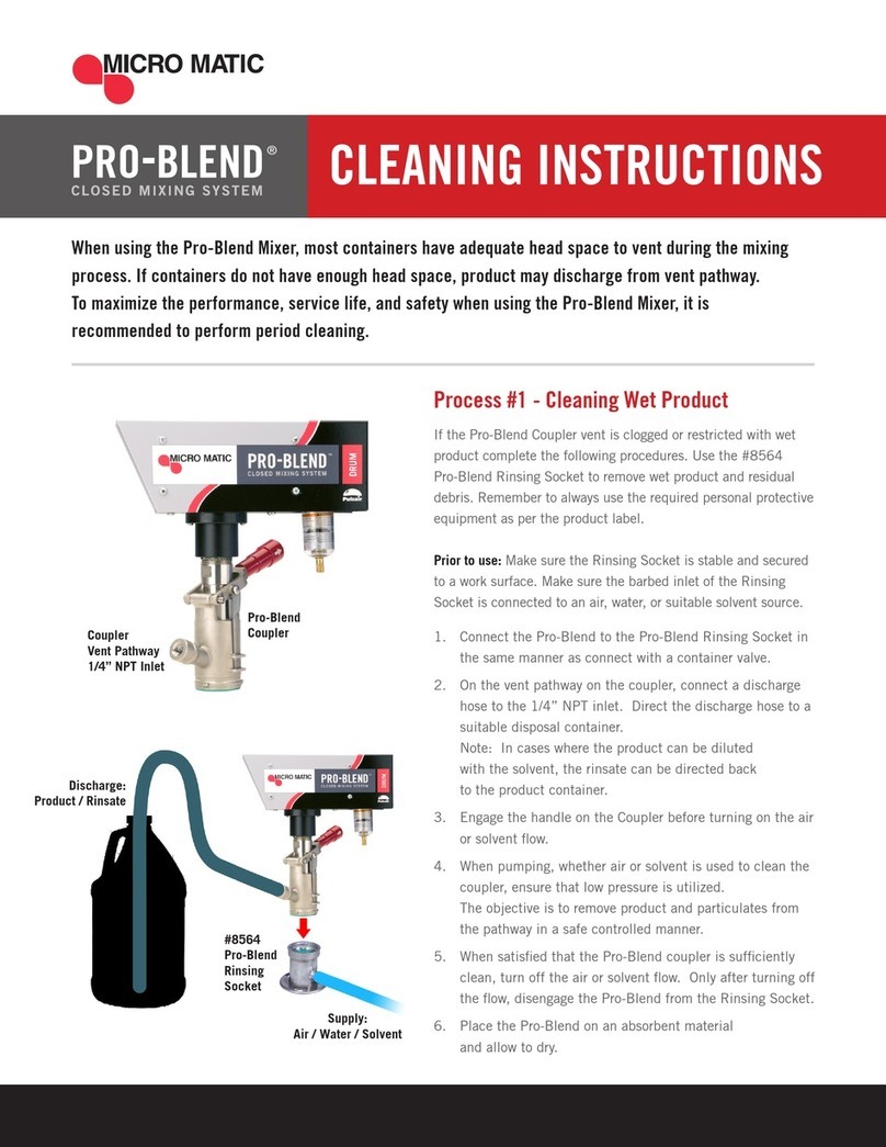 pulsair MICRO MATIC PRO BLEND Cleaning instructions