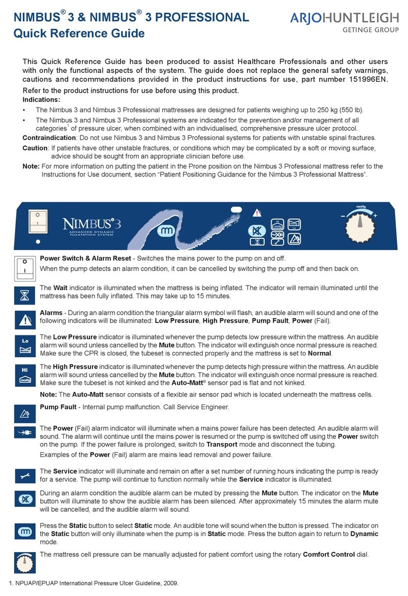 Getinge Arjohuntleigh Nimbus 3 Professional User manual