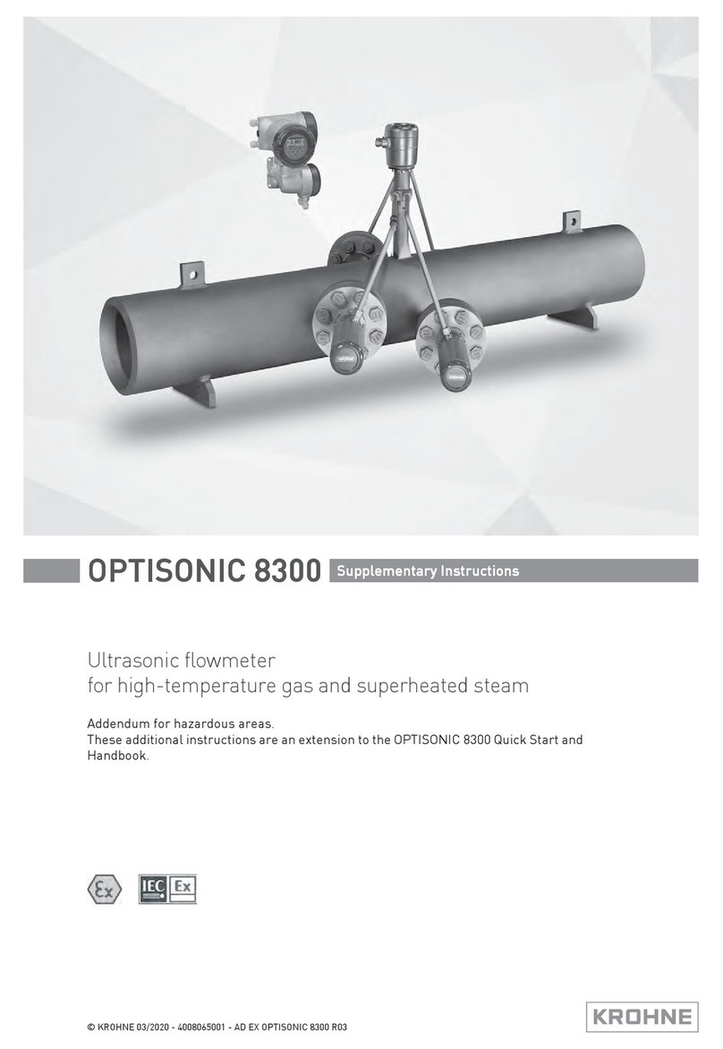 KROHNE OPTISONIC 8300 Supplementary instructions