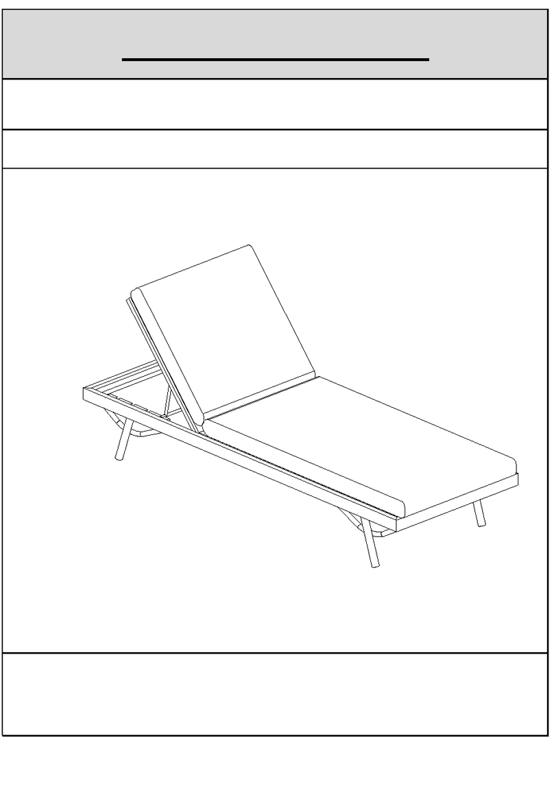 Noble House Home Furnishings Sun Lounger Assembly instructions Noble House Home Furnishings Sun Lounger Assembly instructions