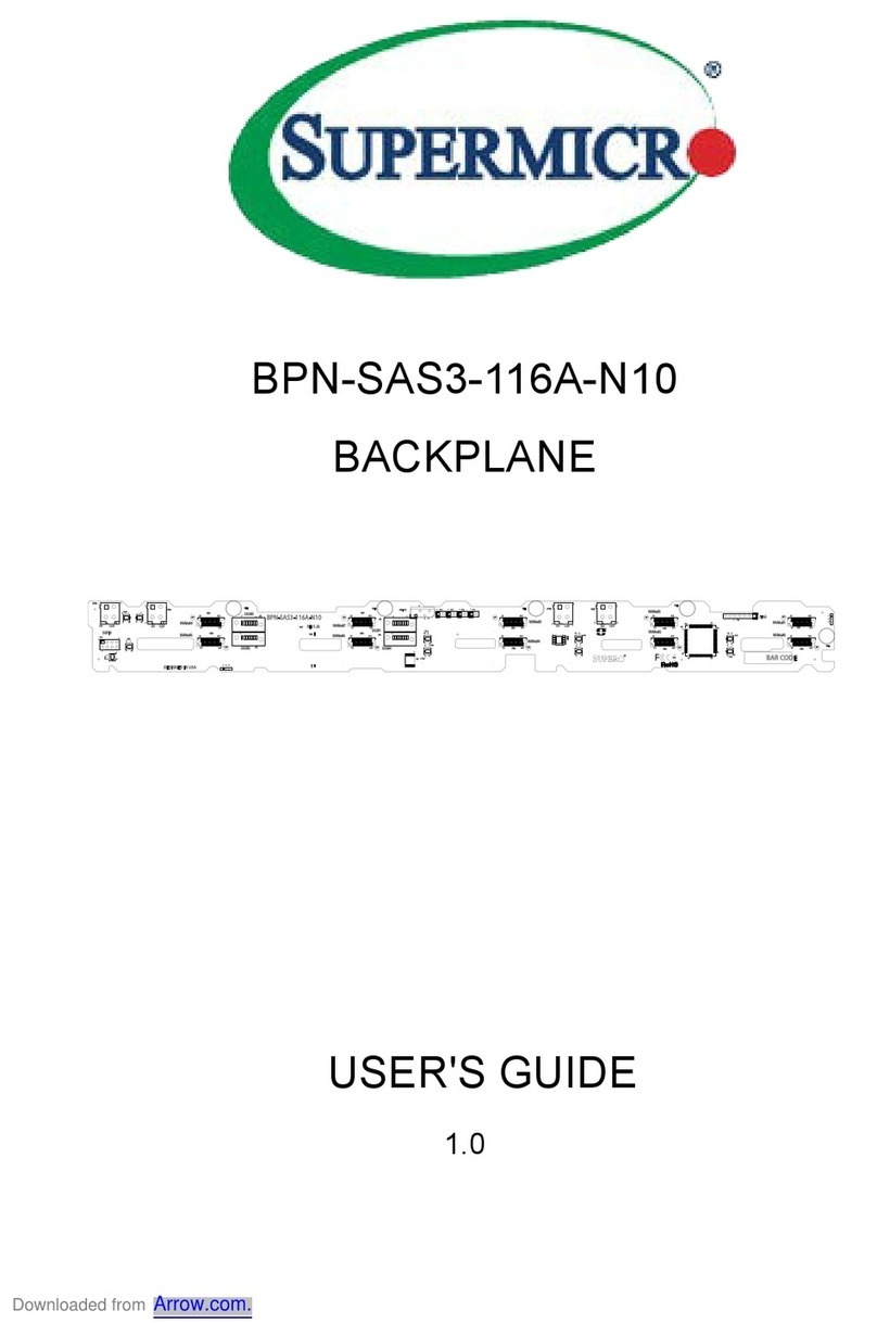 Supermicro BPN-SAS3-116A-N10 User manual