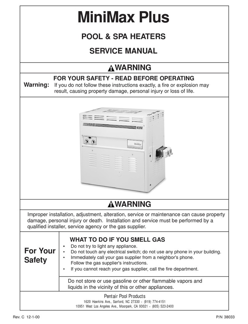 Pentair MiniMax Plus, PowerMax MiniMax Service manual