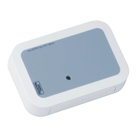 BURG-WACHTER secuENTRY pro 7071 RELAY Instructions for use BURG-WACHTER secuENTRY pro 7071 RELAY Instructions for use