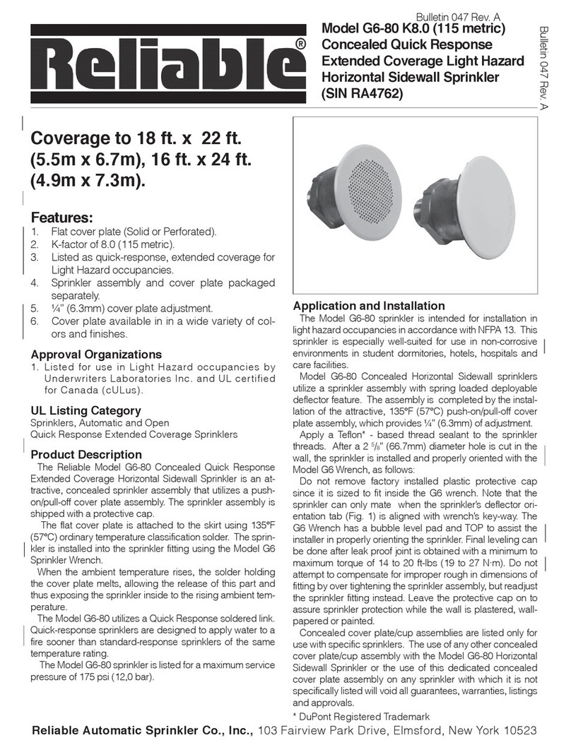 Reliable G6-80 K8.0 User manual