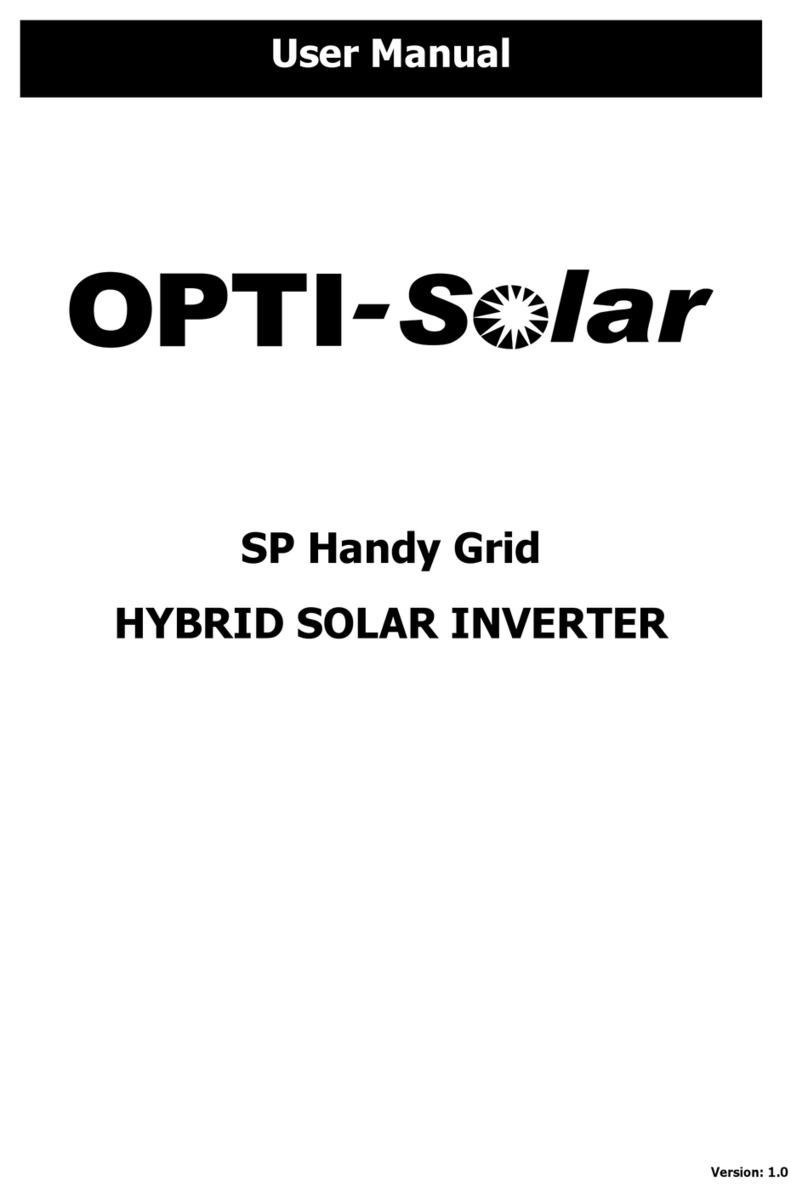 opti-solar SP Handy Grid Series User manual