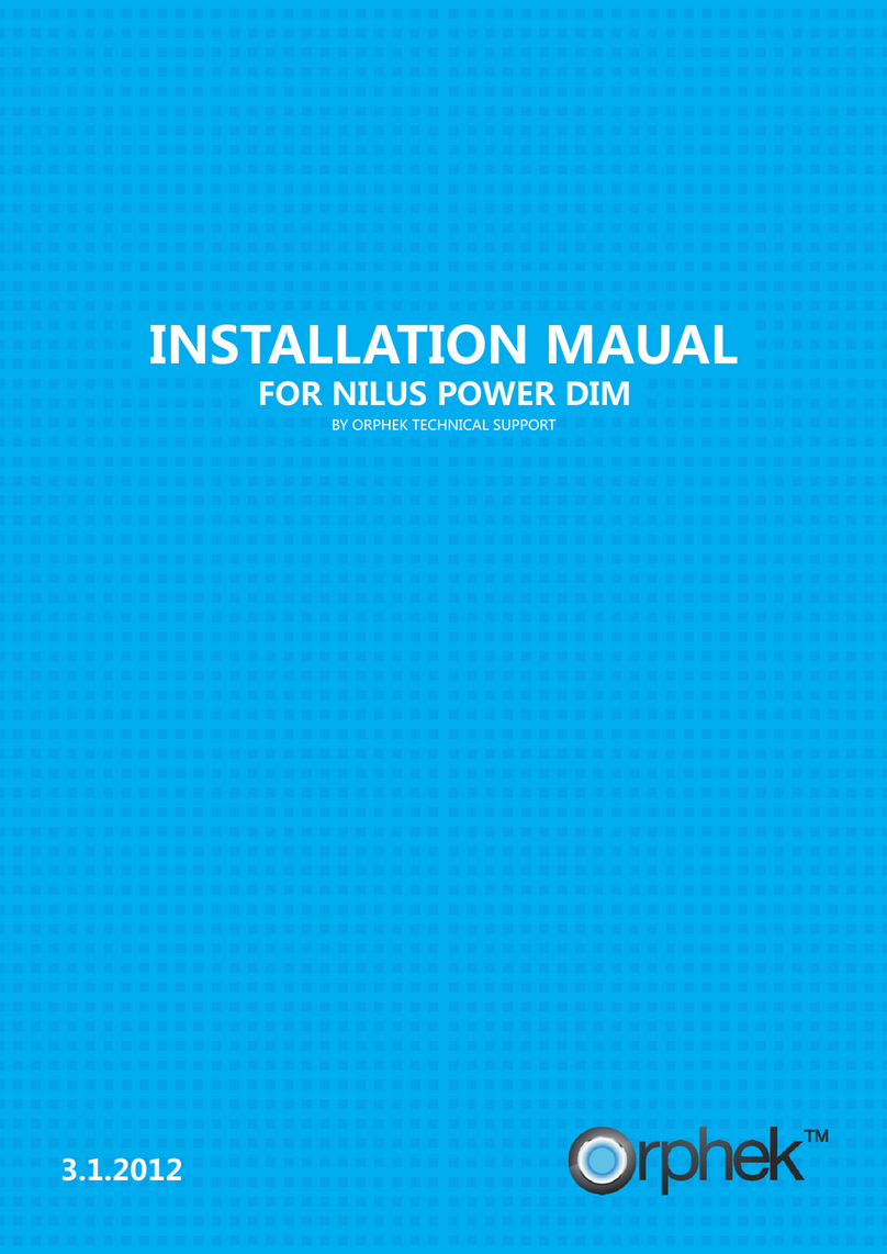Orphek NILUS POWER DIM installation manual Orphek NILUS POWER DIM installation manual